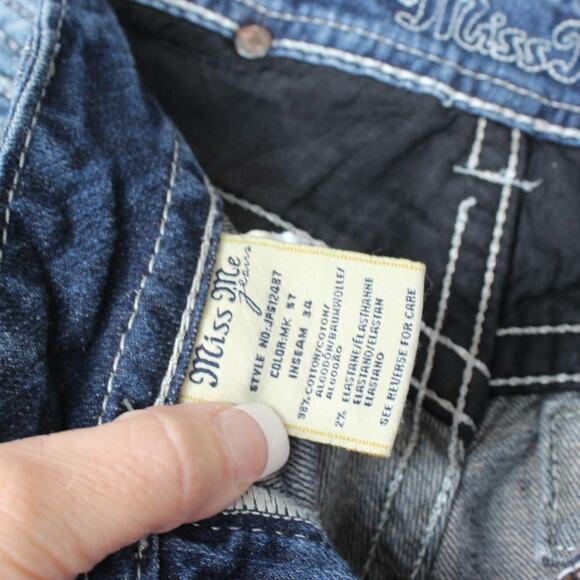 Miss Me JP5124B7‎ Boot Cut Denim Size 29X34 - Picture 9 of 11